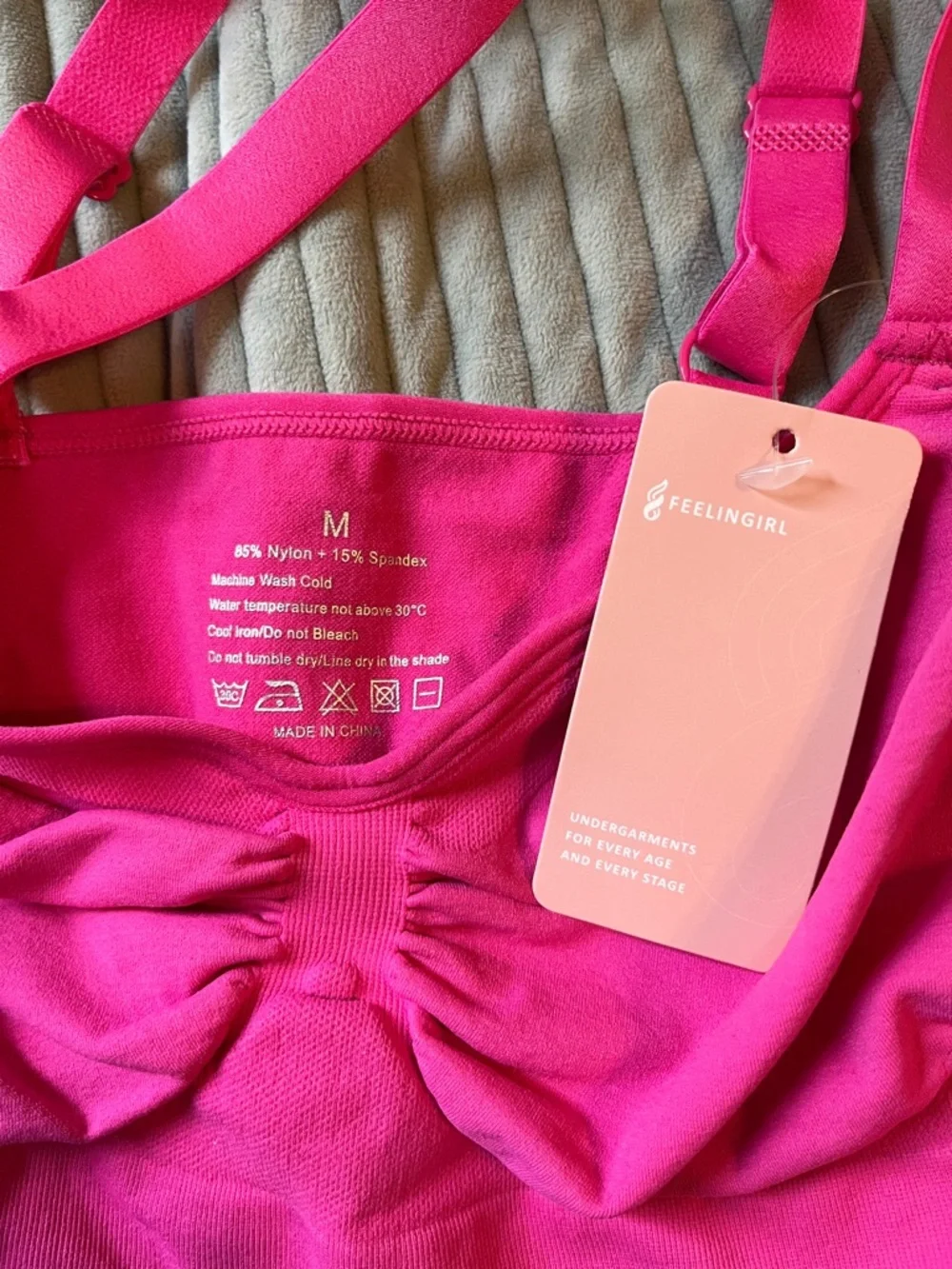 Everyday Soft Cup Bralette in Black, Hot Pink, and Nude- Set of 3 - Picture 3 of 7